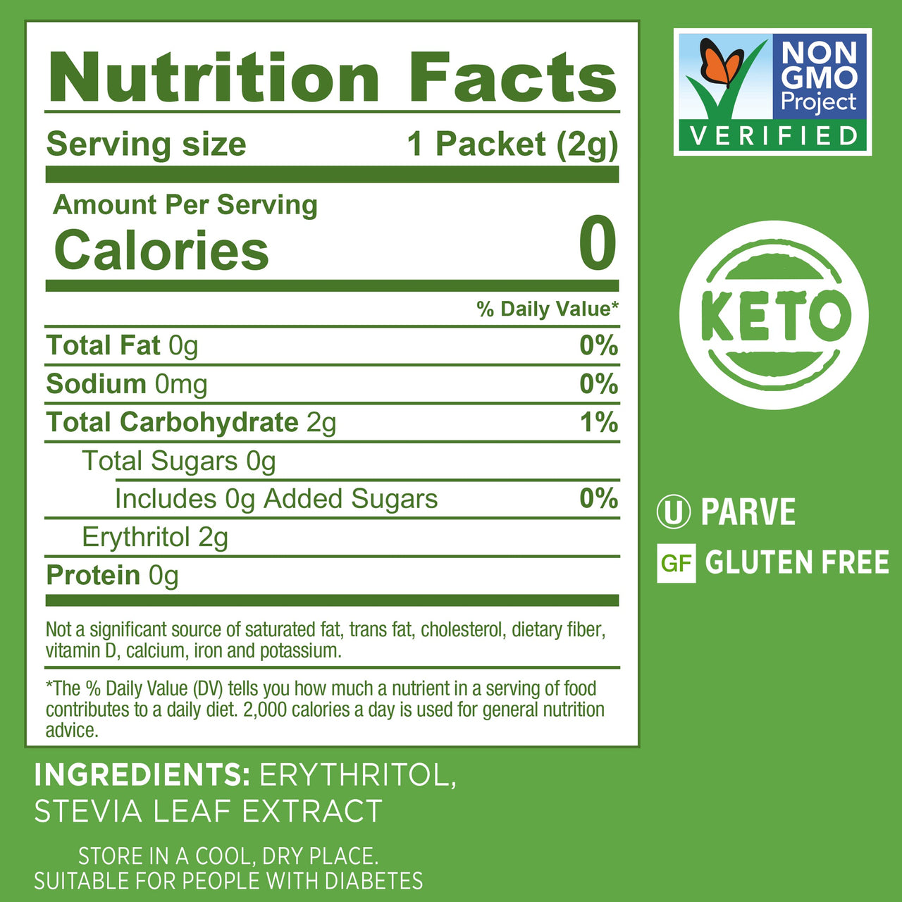 SPLENDA Stevia Zero Calorie Sweetener, Plant Based Sugar Substitute Granulated Powder, Single Serve Packets, 140 Count