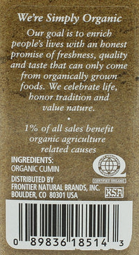 Simply Organic Ground Cumin Seed, 2.31 Ounce Bottle, Certified Organic | Cuminum cyminum L.
