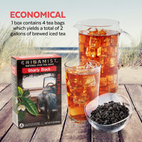 China Mist - Naturally Flavored Gnarly Black Iced Tea Bags - Each Tea Bag Yields 1/2 Gallon