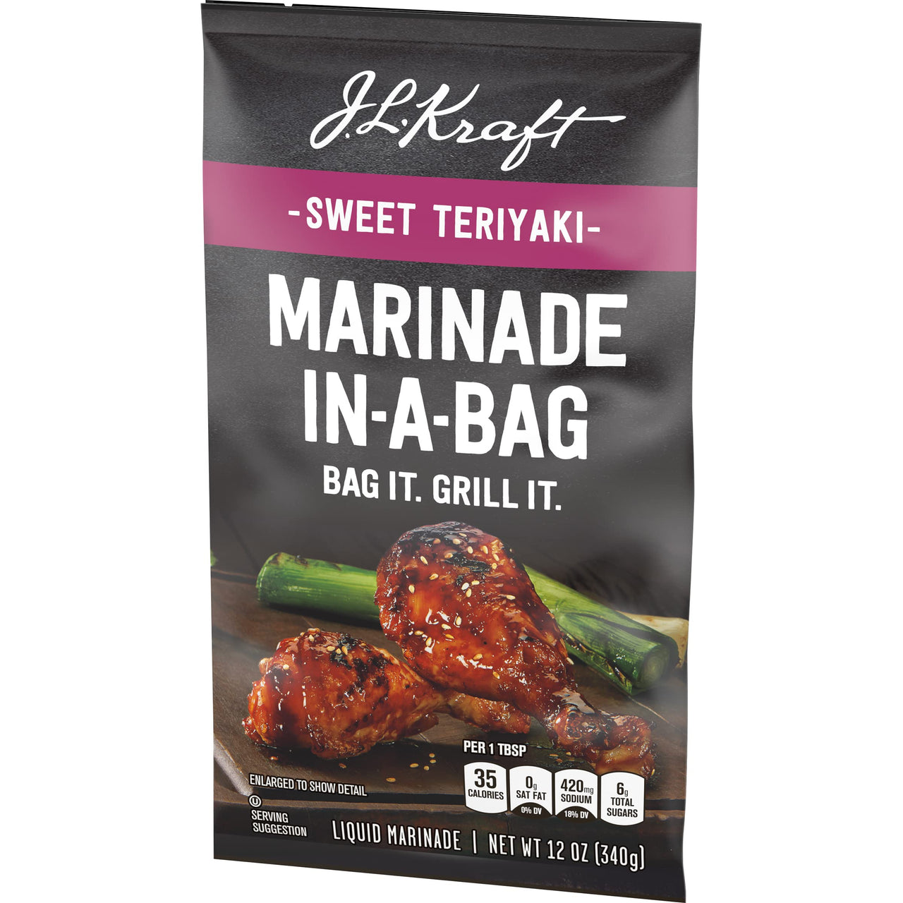 J.L. Kraft Sweet Teriyaki Marinade-in-a-Bag Liquid Marinade (12 oz Bag)
