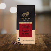 Marley Coffee One Love 100% Ethiopian Wholebean Coffee, Medium Roast, 10 Ounces