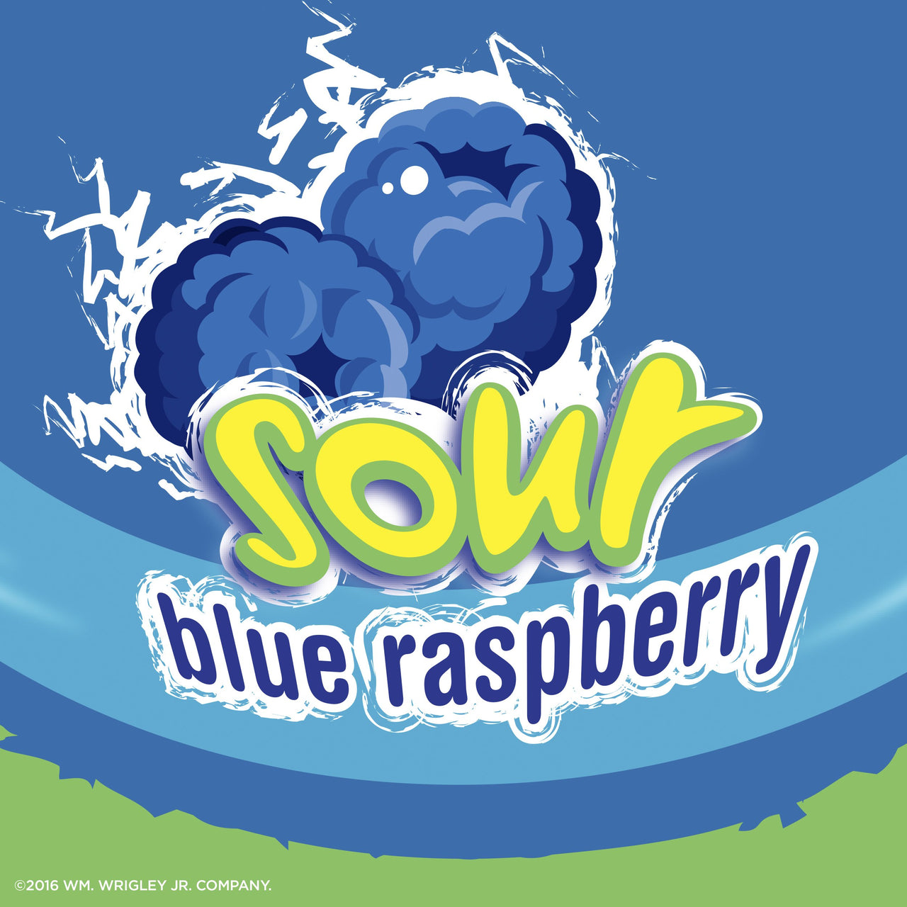 HUBBA BUBBA Sour Blue Raspberry Bubble Chewing Gum Tape, 2 ounce (6 Pack)
