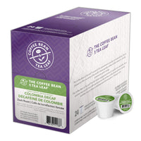 Coffee Bean and Tea Leaf Decaf Coffee Pods, Colombian Coffee, Dark Roast Coffee, Single Serve Coffee for Keurig K Cups Brewers, Hot or Iced Coffee, Decaffeinated Coffee in Recyclable Pods, 24 Count