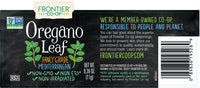 Frontier Co-op Oregano Leaf, 0.38 Ounce