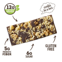 Lenny & Larry's  The Complete Cookie-fied Plant-Based Protein Bar, Vegan and Non-GMO, Chocolate Almond Sea Salt, 45 g, 9 Count