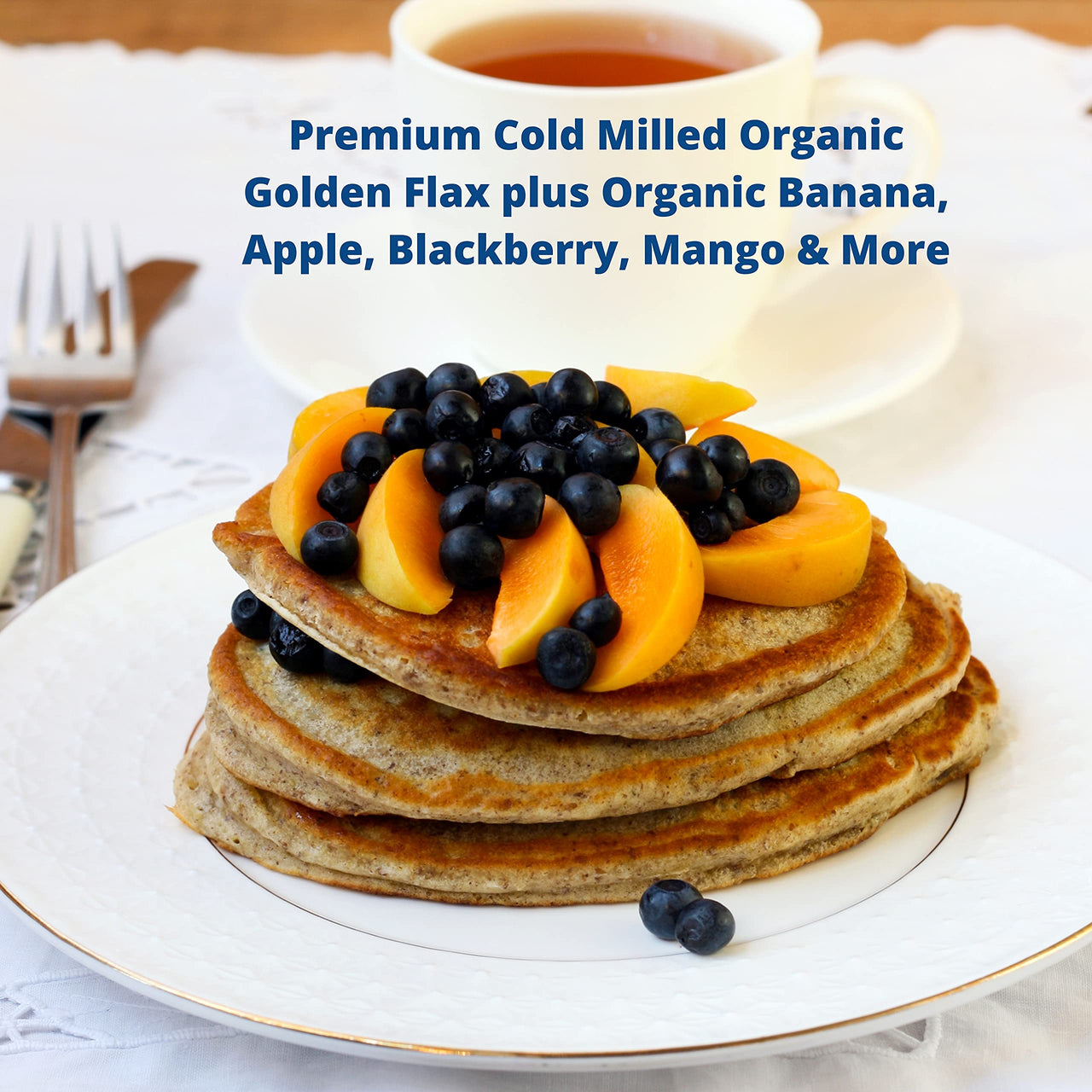 Garden of Life Raw Organic Flax Seed Meal with Antioxidant Fruits with Lignan and Polyphenol, 12 Oz Pouch