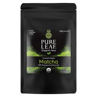 Pure Leaf 100% Organic Matcha Green Tea Powder for Green Tea Matcha Latte, Matcha baking recipes, Green Tea Smoothies Matcha Powder 100g Value Size, 3.5 Ounce