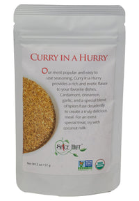 The Spice Hut Organic Curry in a Hurry Seasoning, Quick & Easy Spice Blend for Indian Cooking, 2 oz