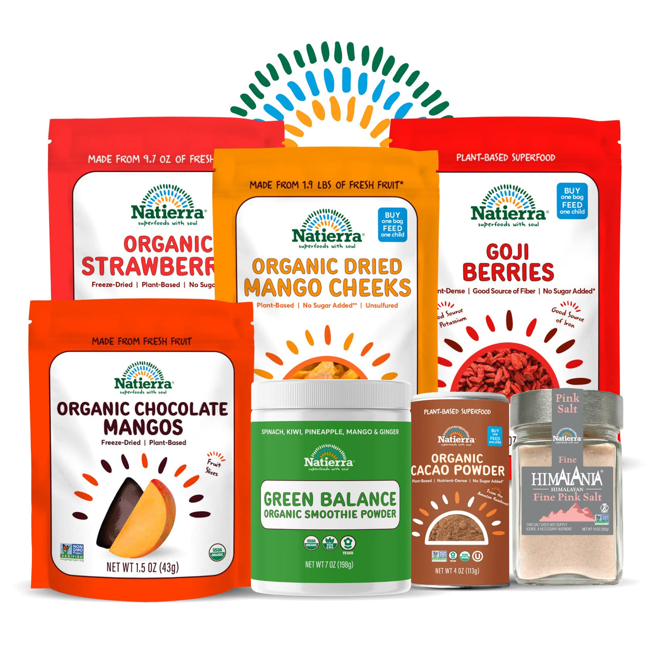 NATIERRA Premium Freeze-Dried Strawberries | Non-GMO & Vegan | 0.7 Ounce (Pack of 4)