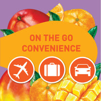 Tampico Singles To Go Drink Mix Packets, Mango Punch, Zero Sugar, Low Calorie, 100% DV of Vitamin C per Serving, Convenient, On-The-Go Water Enhancers, 6 Count