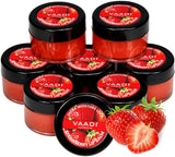 Lip Balm Ultra Moisturizer Lock Strawberry & Honey Flavor All Natural Pack of 8 X 10 Gms(0.35 Ounces) in Tin - Vaadi Herbals