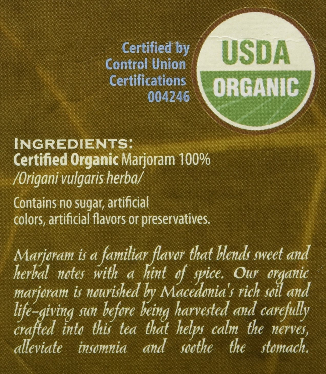 Good Nature Organic Marjoram Tea, 1.058 Ounce