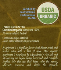 Good Nature Organic Marjoram Tea, 1.058 Ounce
