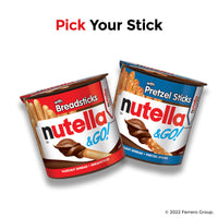 Nutella & GO! Hazelnut And Cocoa Spread With Breadsticks, Snack Pack, Easter Basket Stuffers, 1.8 oz each, 4 Pack