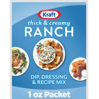Kraft Thick & Creamy Ranch Dip, Dressing & Recipe Mix (1 oz Packet)