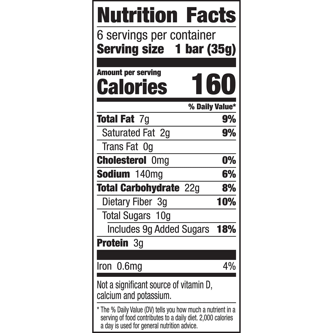 Nature Valley Soft-Baked Oatmeal Squares, Peanut Butter, 1.24 oz, 6 ct