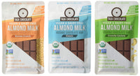 TAZA chocolate Organic Almond Milk Chocolate Variety Pack, 3Count, Vegan, Resealable Pouch, 2.5 Oz