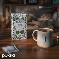 Pukka Organic Tea Bags, Peace Herbal Tea with Spearmint, Ashwagandha, and Hemp Seed Oil, Perfect for Balanced Tranquility, 20 Count (Pack of 3), 60 Tea Bags