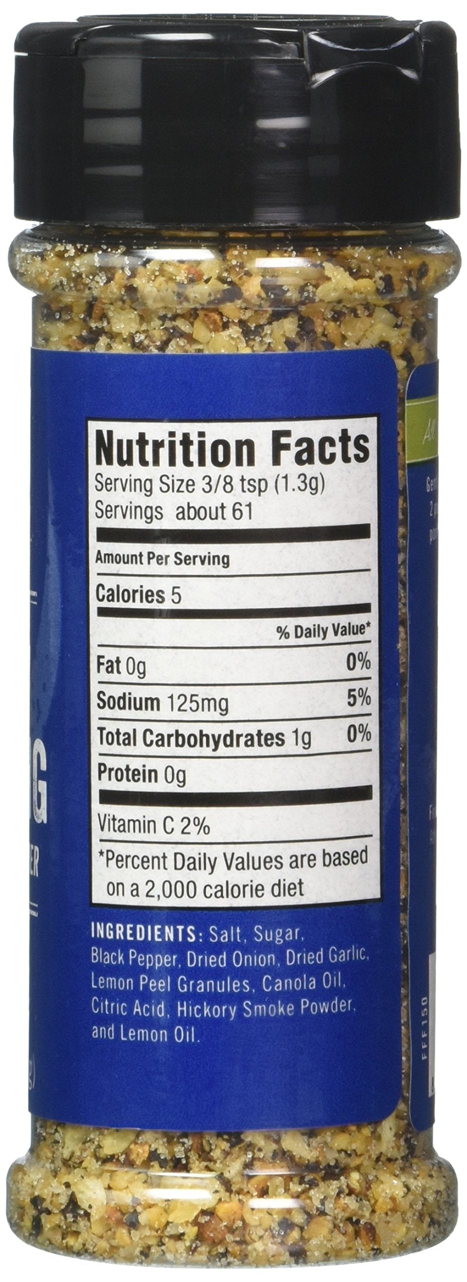 Fire & Flavor All Natural Burger Seasoning, Garlic & Black Pepper, All-Purpose, 2.8 Oz