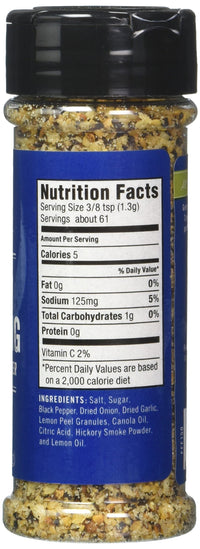 Fire & Flavor All Natural Burger Seasoning, Garlic & Black Pepper, All-Purpose, 2.8 Oz