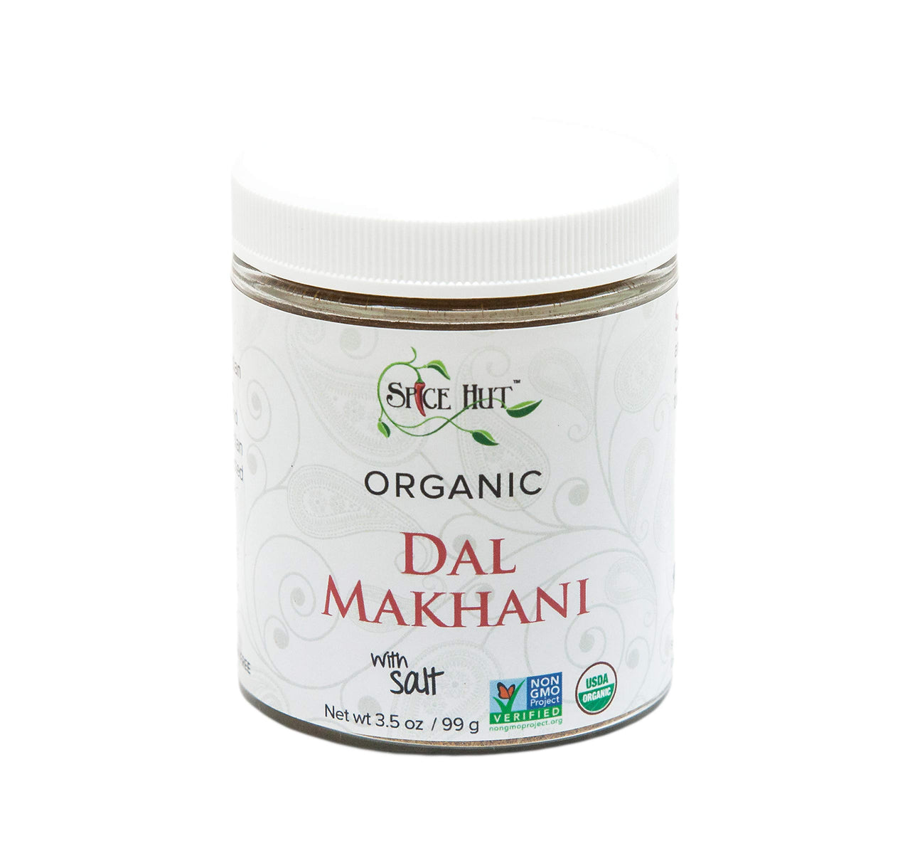 The Spice Hut Organic Dal Makhani Seasoning, Quick & Easy Spice Blend for Indian Cooking, With Salt 3.5 oz