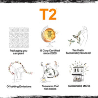 T2 Green Rose Green Tea, Loose Leaf Green Tea in Gift Cube, 3.5 Oz (T115AE010)