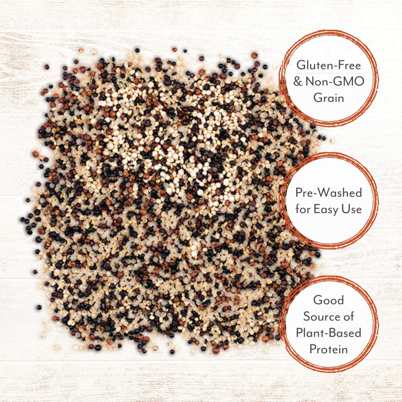 Roland Foods Organic Tri-Color Quinoa, Pre-washed, All Natural, Gluten Free, 12-Ounce