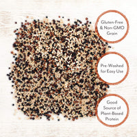 Roland Foods Organic Tri-Color Quinoa, Pre-washed, All Natural, Gluten Free, 12-Ounce