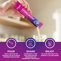 Organic Rapid Hydration Packets by Orgain, Berry Hydro Boost - Packed with Electrolytes & Superfoods, Less Sugar, Gluten Free, Vegan, No Soy Ingredients or Artificial Flavors, Non-GMO (Pack of 8)