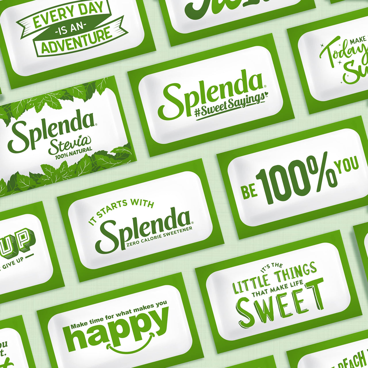 SPLENDA Stevia Zero Calorie Sweetener, Plant Based Sugar Substitute Granulated Powder, Single Serve Packets, 140 Count