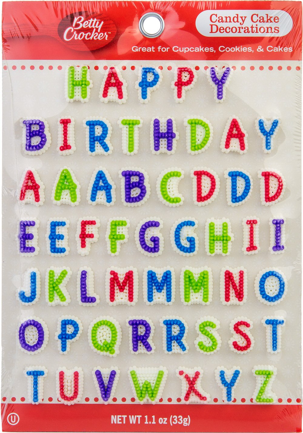 Betty Crocker Happy Birthday Candy Cake Decorations