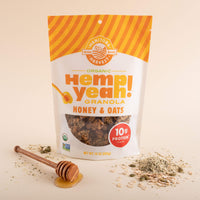 Manitoba Harvest Hemp Yeah! Granola, with 10 g of Protein, 3.5 g Omegas, 3 g of Fiber and less than 10 g Sugar Per Serving, Organic, Non-GMO, Honey & Oats, 10 Oz, Packaging May Vary
