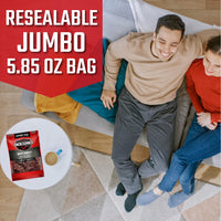 Jack Link's  Beef Jerky, Peppered, Sharing Size Bag  Meat Snack with 9g of Protein & 80 Calories, Made with Premium Beef, No added MSG** or Nitrates/Nitrites, 5.85oz