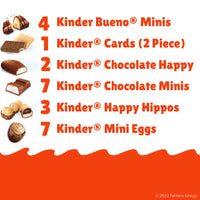 Kinder Holiday Advent Calendar, Individually Wrapped, Chocolate Advent Calendar 2022, 7.1 Ounces, 1 Pack, 24 Pieces