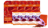 Vaadi Herbals Value Kesar Chandan Facial Bars with Extract of Orange Peel, 25gm x 4