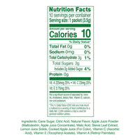 TRUE LEMON KIDS Crisp Apple (10 Packets) - Hydration for Kids - No Preservatives, No Artificial Flavors, No Artificial Sweeteners - Low Sugar Water Flavoring - Drink Mix for Kids - Kids Juice Powdered Drink Mix