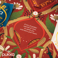 Pukka Tea Advent Calendar, Organic Herbal Tea, Perfect for Gifting, 24 Tea Bags, Red