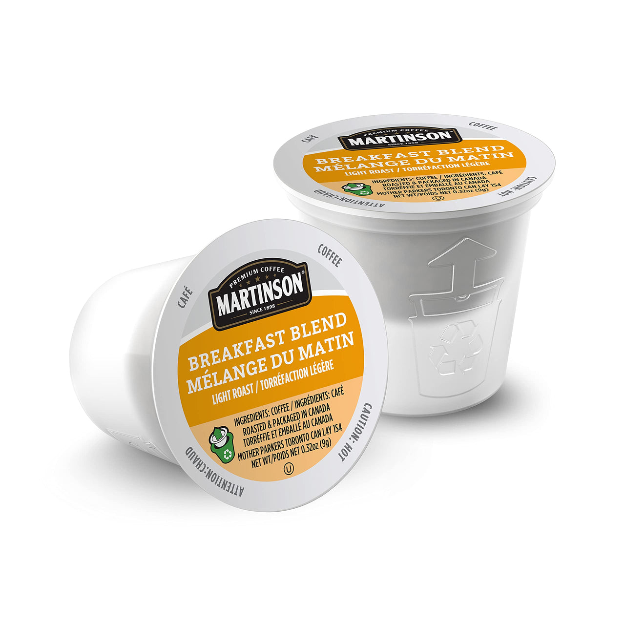 Martinson Single Serve Coffee Capsules, Breakfast Blend, Compatible with Keurig K-Cup Brewers, 24 Count
