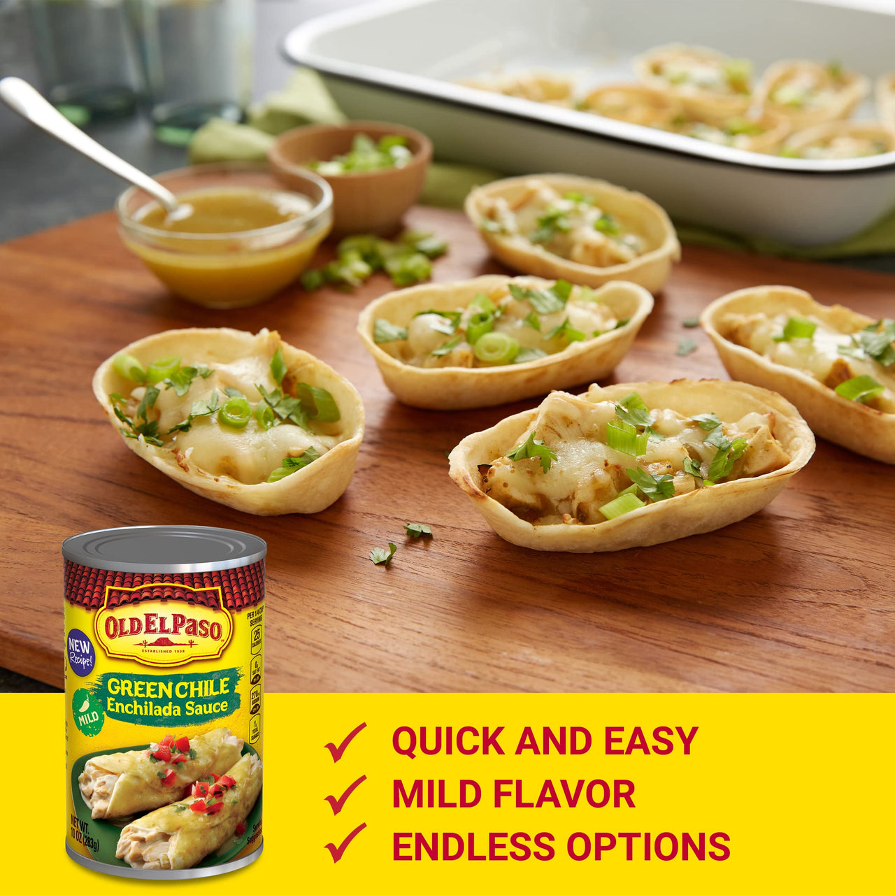 Old El Paso Mild Green Chile Enchilada Sauce 10 oz