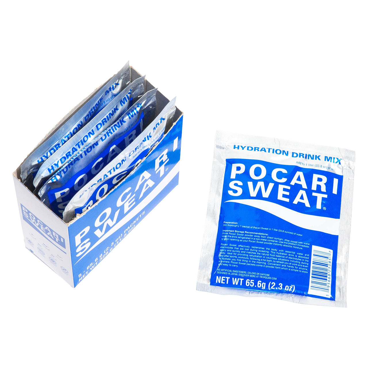 Pocari Sweat Powder - 1 Box, 5 Packets, Now in the USA, Restore the Water and Electrolytes, Hydration That is Smarter Than Water, Japan's  Favorite Hydration Drink (40407)