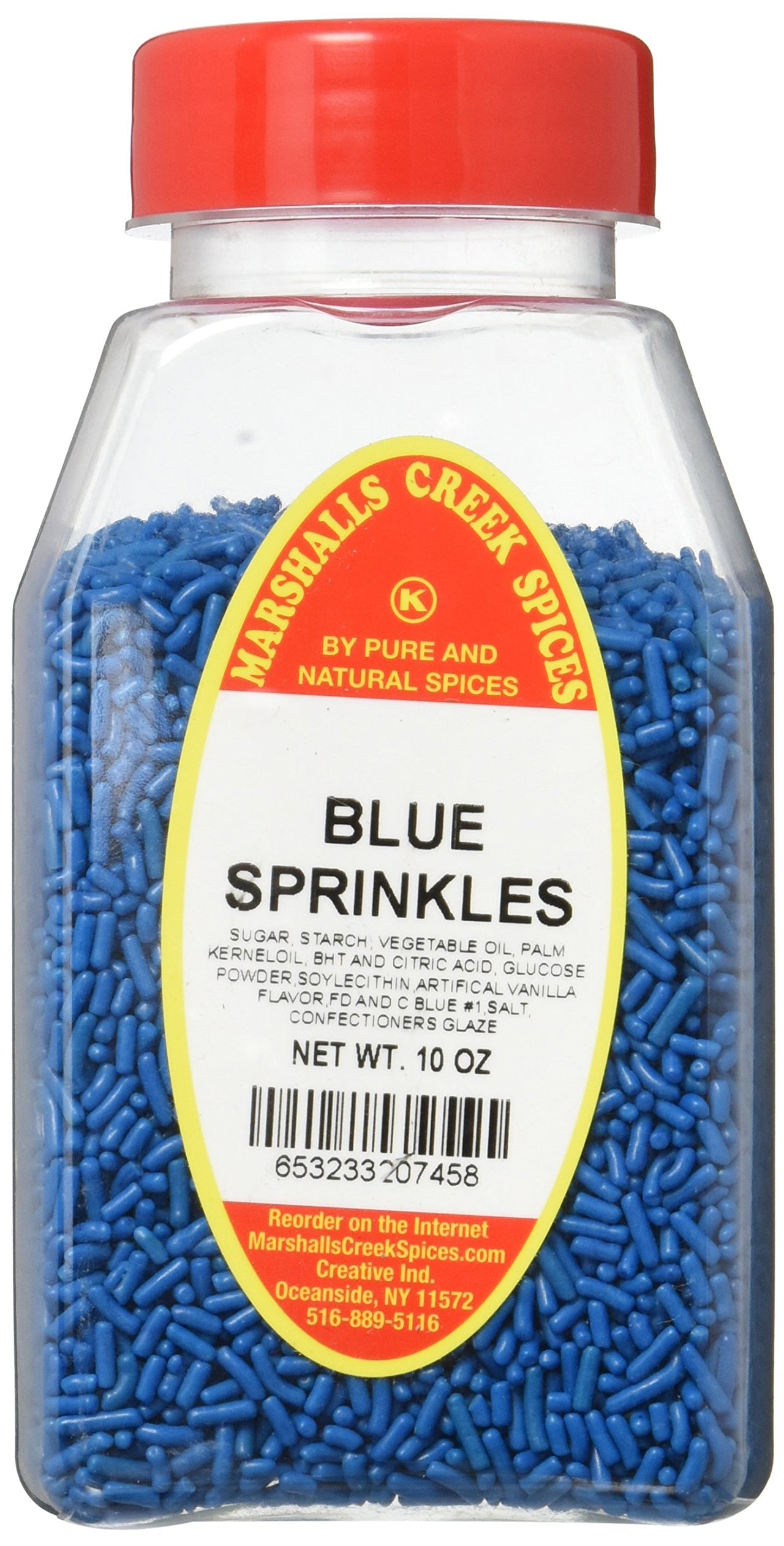Marshalls Creek Kosher Spices SPRINKLES BLUE 10 oz