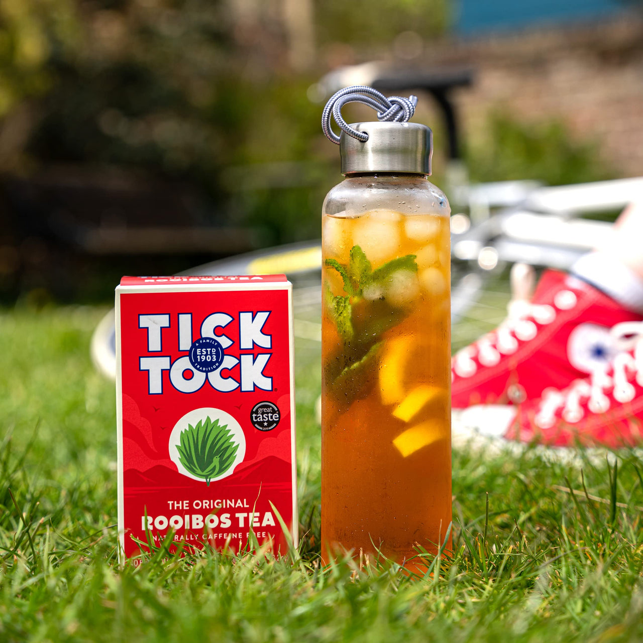 TICK TOCK TEAS Organic Rooibos Tea Bags, 80 Count