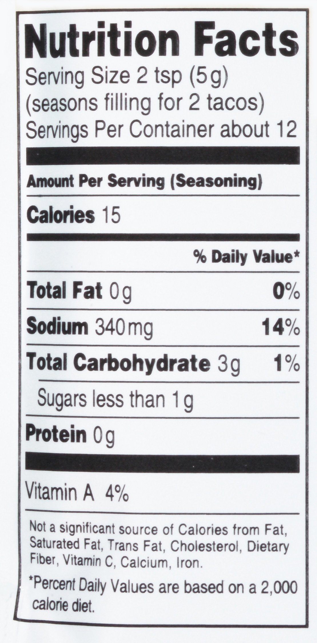 Lawry's  Family Size Taco Spices & Seasonings Mix, 2 oz