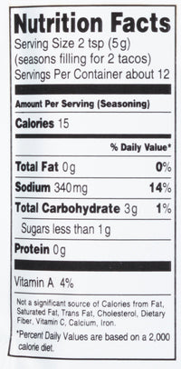 Lawry's  Family Size Taco Spices & Seasonings Mix, 2 oz
