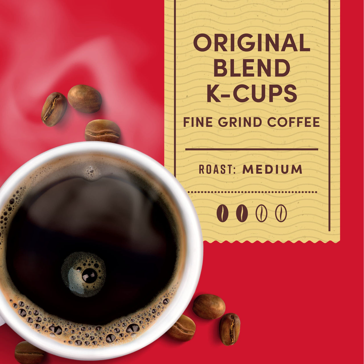 Tim Hortons Original Blend, Medium Roast Coffee, Single-Serve K-Cup Pods Compatible with Keurig Brewers, 12ct K-Cups (Pack of 2)
