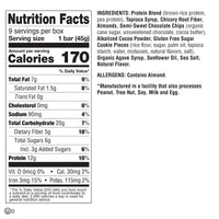 Lenny & Larry's  The Complete Cookie-fied Plant-Based Protein Bar, Vegan and Non-GMO, Chocolate Almond Sea Salt, 45 g, 9 Count