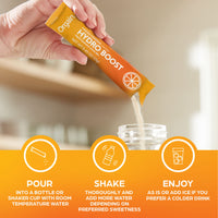 Organic Rapid Hydration Packets by Orgain, Orange Tangerine Hydro Boost - With Electrolytes & Superfoods, Less Sugar, Gluten Free, Vegan, No Soy Ingredients or Artificial Flavors, Non-GMO (Pack of 16)