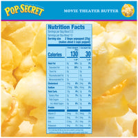 Pop Secret Popcorn, Movie Theater Butter, Microwave Popcorn Bags, 3 Count Box