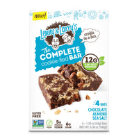 Lenny & Larry's  The Complete Cookie-fied Plant-Based Protein Bar, Vegan and Non-GMO, Chocolate Almond Sea Salt, 45 g, 9 Count