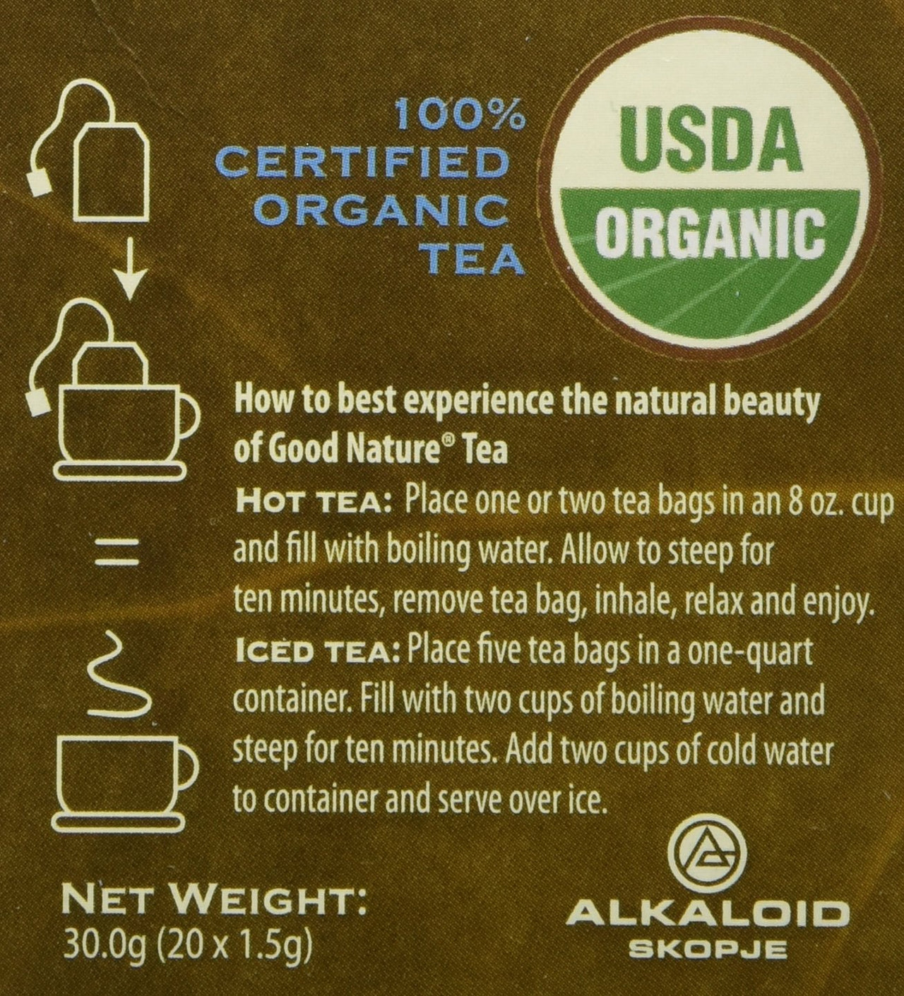 Good Nature Organic Marjoram Tea, 1.058 Ounce